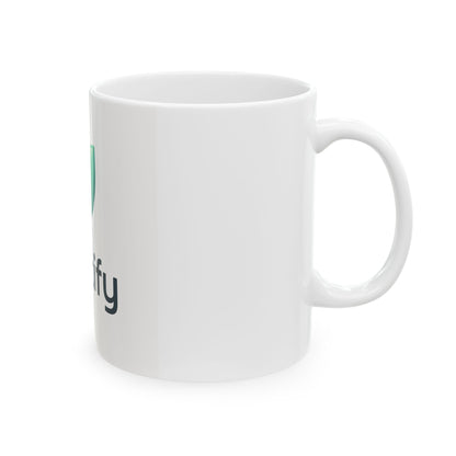 Mintify Customized Ceramic Mug (11oz, 15oz) - Personalized Coffee Cup with Vivid Colors